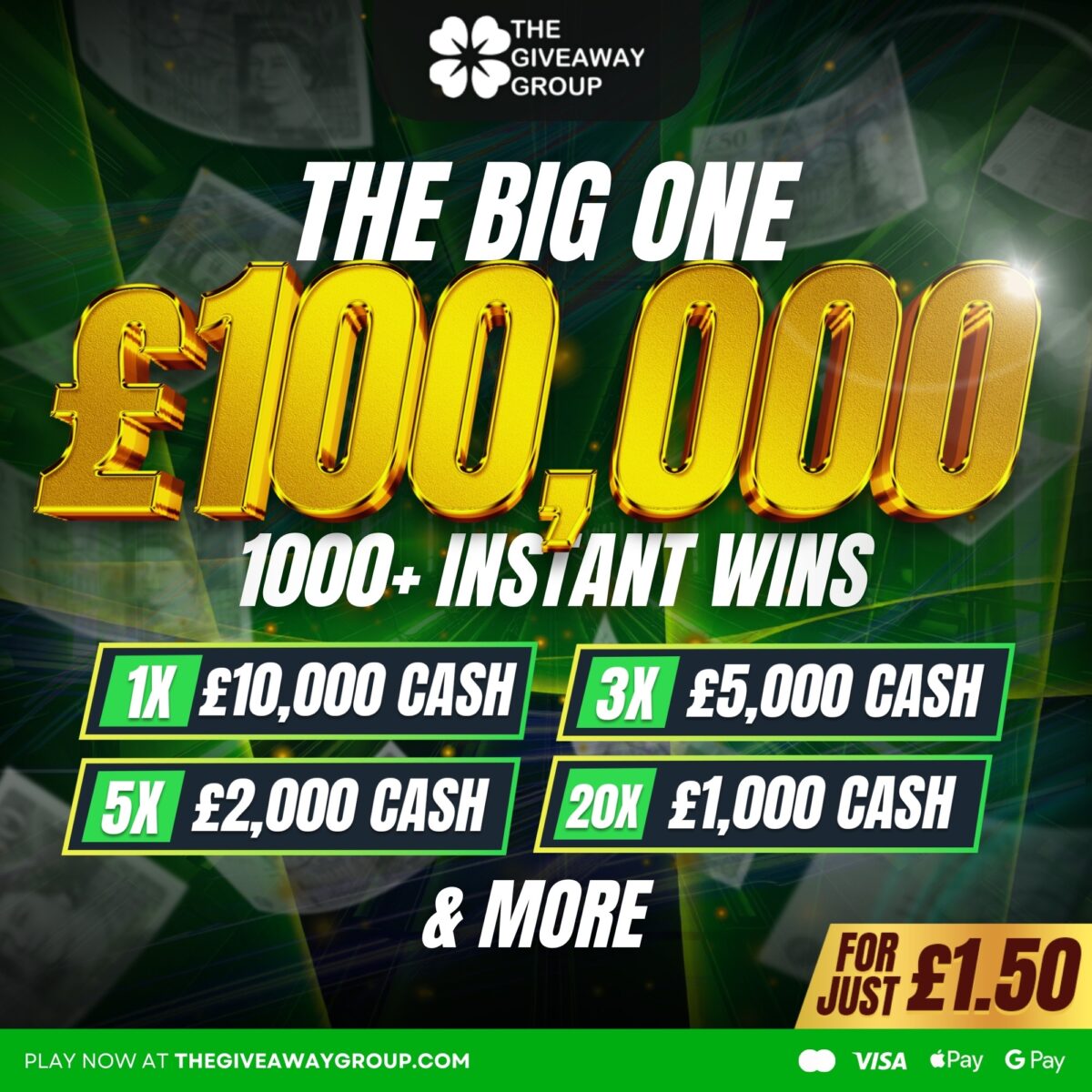 The Big One | £100,000 In Prizes | 1,000+ Instant Wins